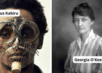 Examples of famous artists your students should know: Cyrus Kabiru and Georgia O'Keefe