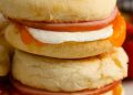 Stack of Classic Breakfast Sandwiches