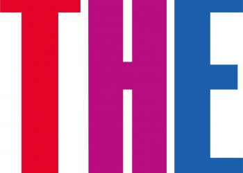The Times Higher Education logo, with a red T, a purple H and a blue E.