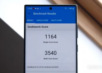 Samsung Galaxy S22 Ultra GeekBench 5 benchmark