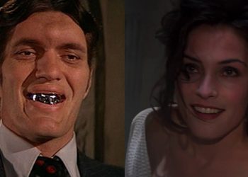 Split image of Jaws in The Spy Who Loved Me and Xenia Onatopp in GoldenEye