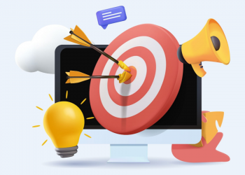 B2B leads graphic target