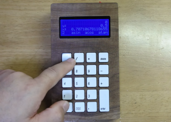 Walnut Case Sets This Custom Arduino-Powered RPN Calculator Apart From The Crowd